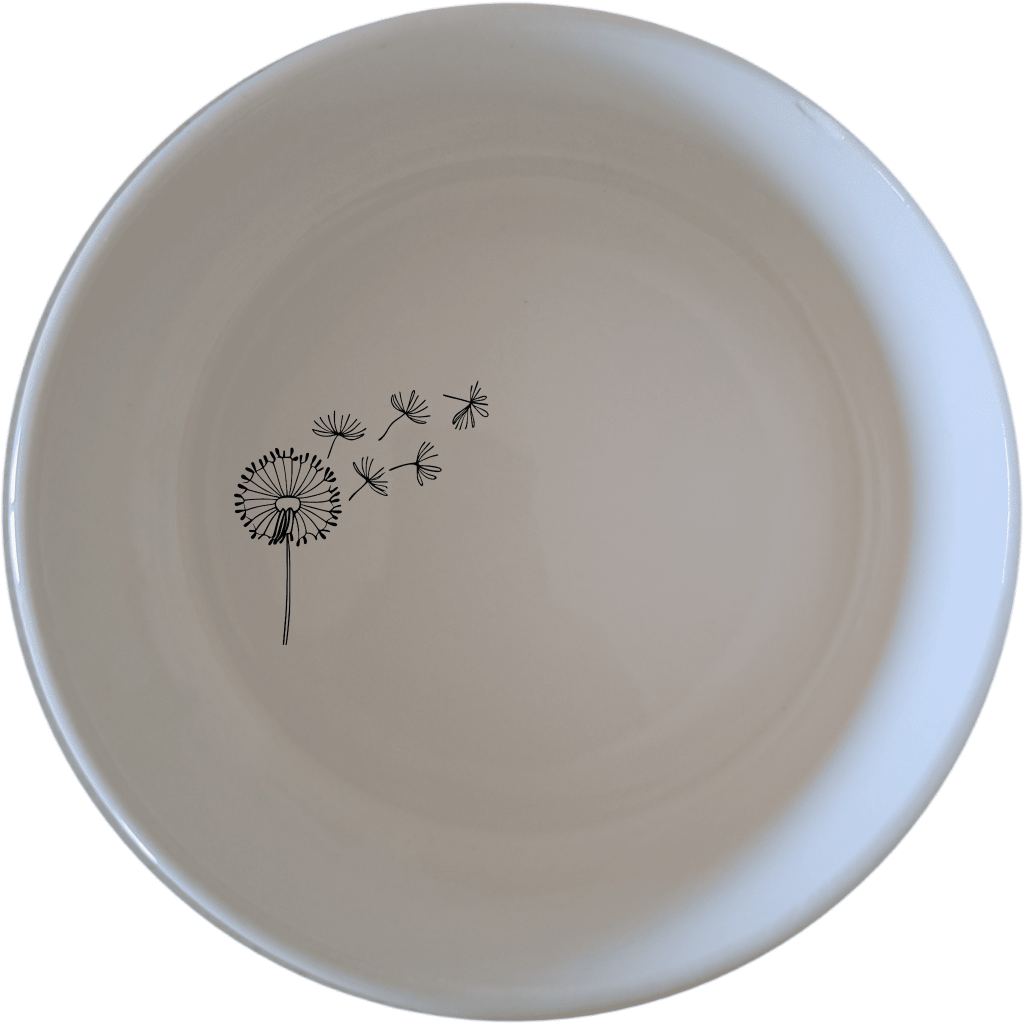 The Dandelion Seeds Wind Bowl Set of 4 features delicate laser-etched designs on white ceramic bowls, perfect for everyday use or special occasions.