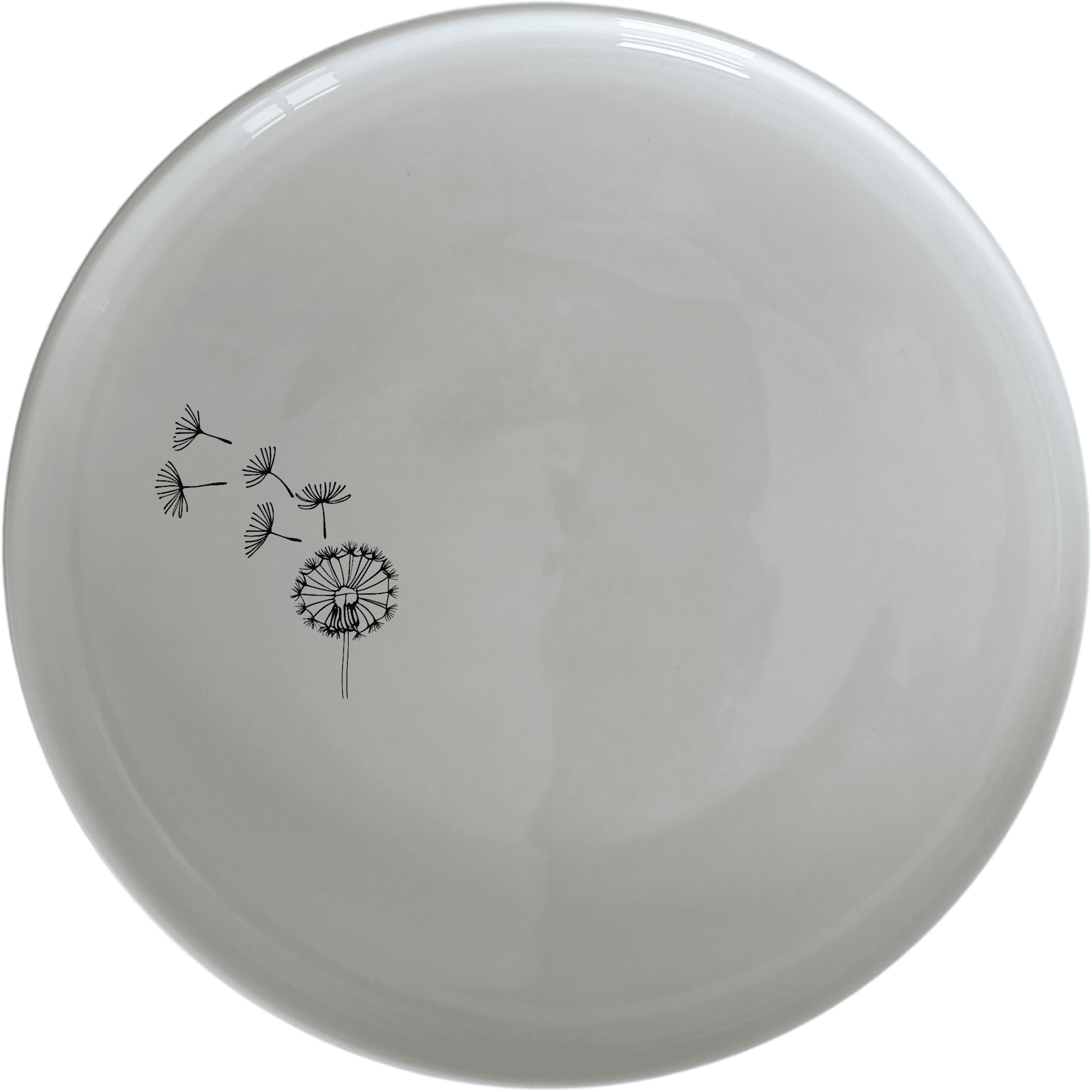 The Dandelion Seeds Wind Dinner Plate Set of 4 features delicate laser-etched designs for a touch of nature-inspired elegance to your dining table.