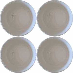 The Delicate Disa Flower Bowl Set of 4 features a subtle, elegant design perfect for any dining occasion.