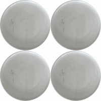 The Delicate Disa Flower Dinner Plate Set of 4 features an elegant design perfect for any dining occasion.