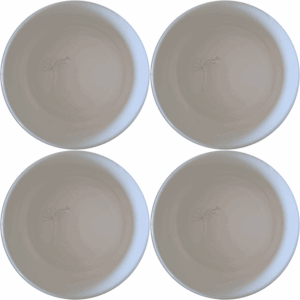 The Delicate Flower Petals Bowl Set of 4 features a minimalist design with subtle floral etchings, perfect for everyday use or special occasions.