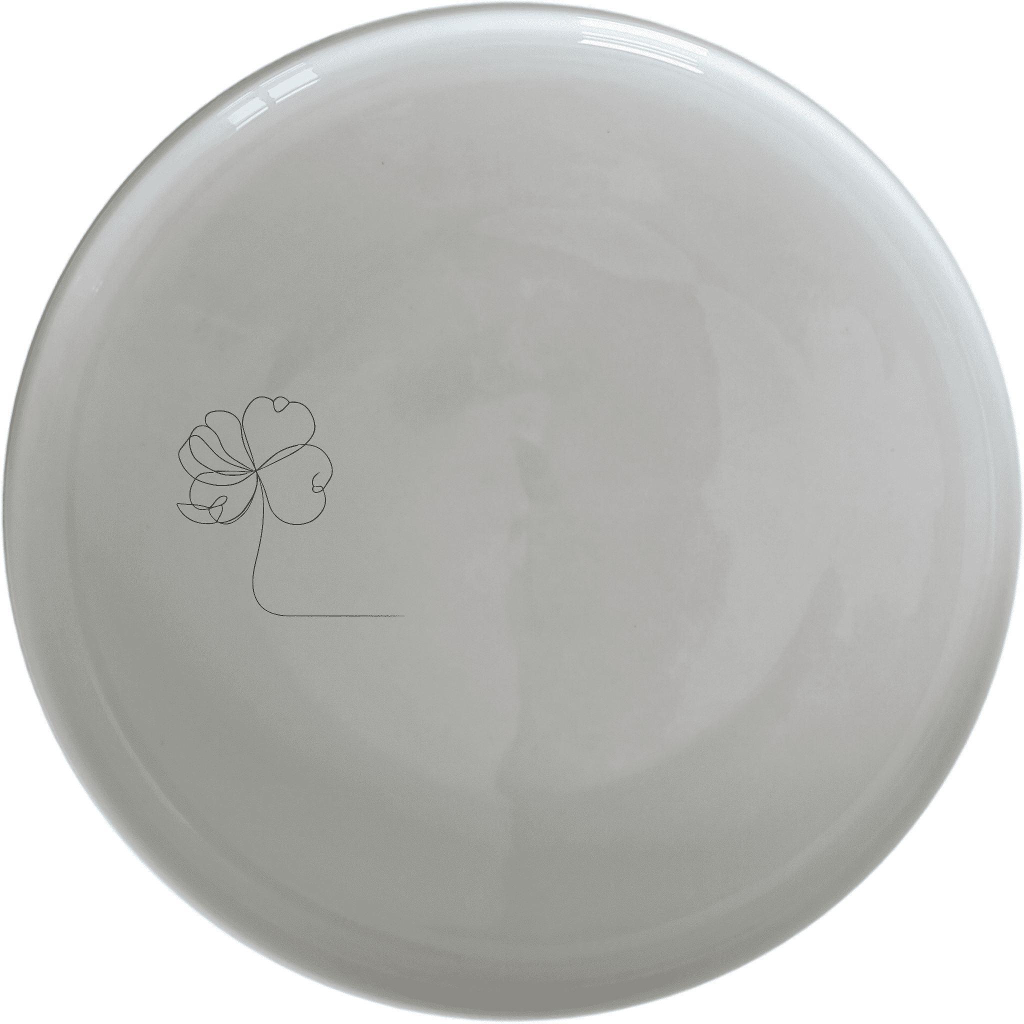 The Delicate Flower Petals Dinner Plate Set of 4 adds a touch of elegance to your dining table with its subtle floral design.