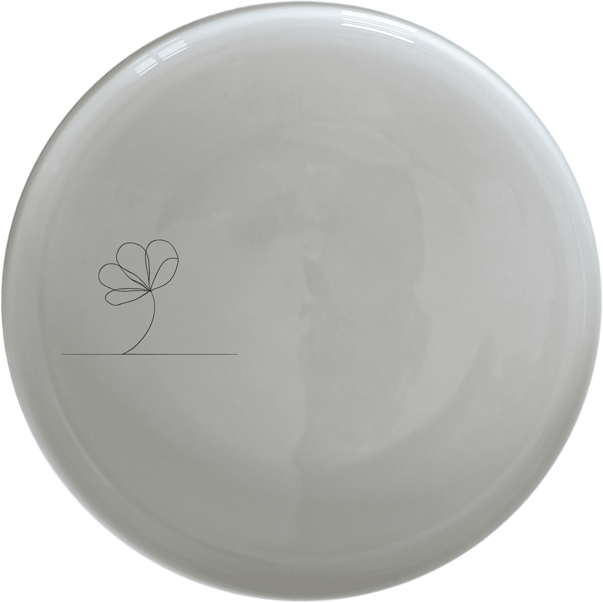 Delicate Flower Petals Dinner Plate Set of 4 offers a minimalist design perfect for any dining occasion.