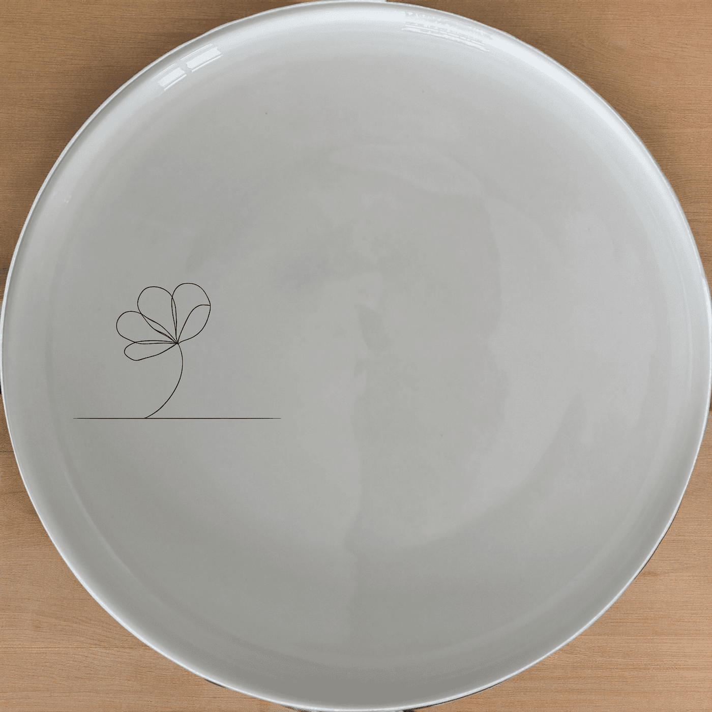 The Delicate Flower Petals Side Plate Set of 4 brings a touch of nature to your dining table with its subtle, elegant design.