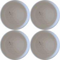 The Delicate Hibiscus Flower Bowl Set of 4 features a subtle, elegant design perfect for everyday use or special occasions.