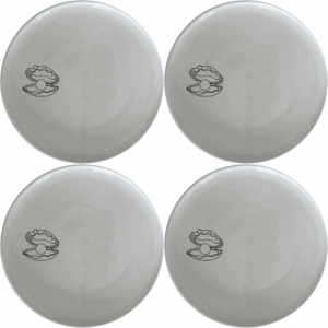 The Delicate Pearl Oyster Dinner Plate Set of 4 features an elegant oyster design, perfect for any dining occasion.