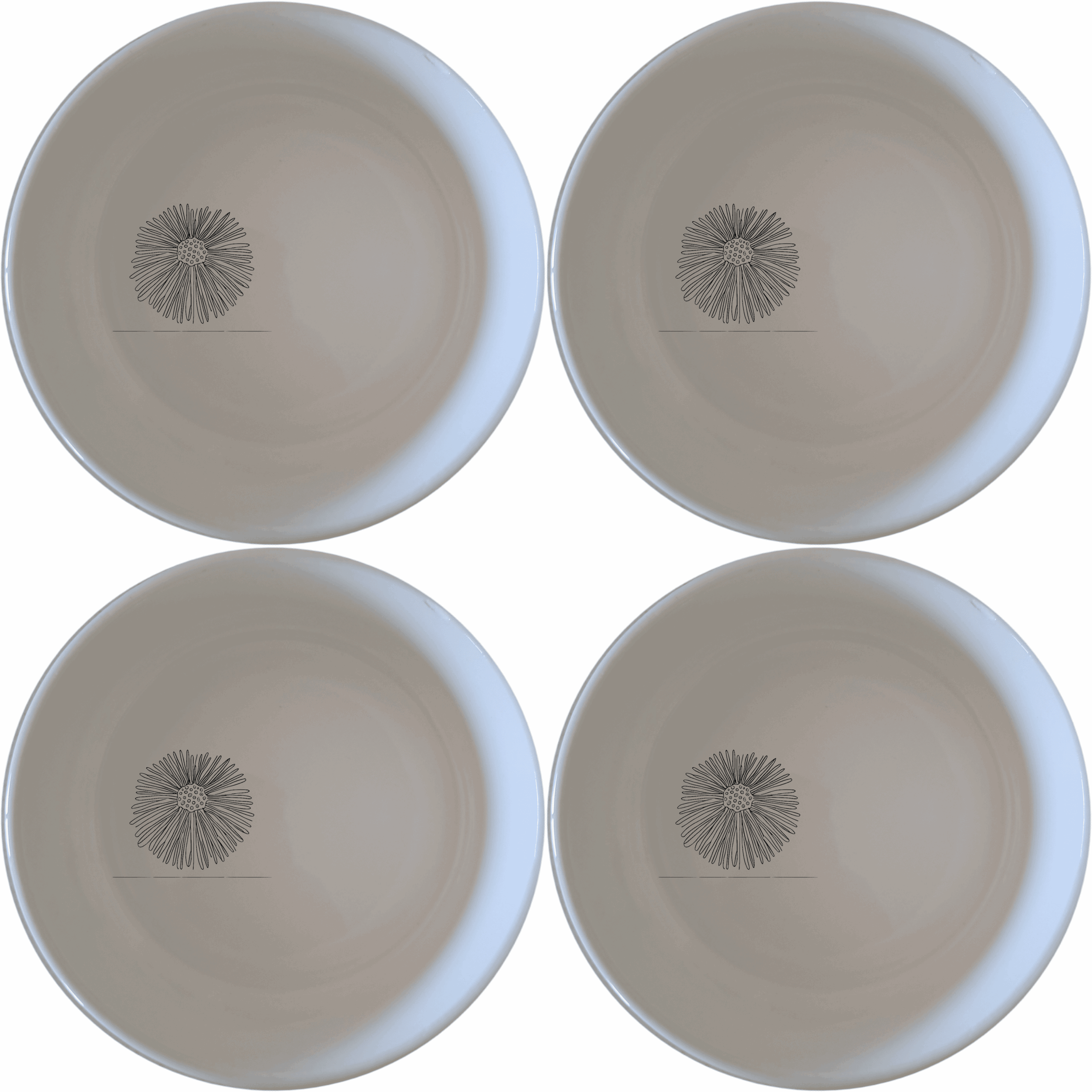 The Delicate Sea Urchins Bowl Set of 4 adds an artistic touch to your dining experience with intricate sea urchin designs.