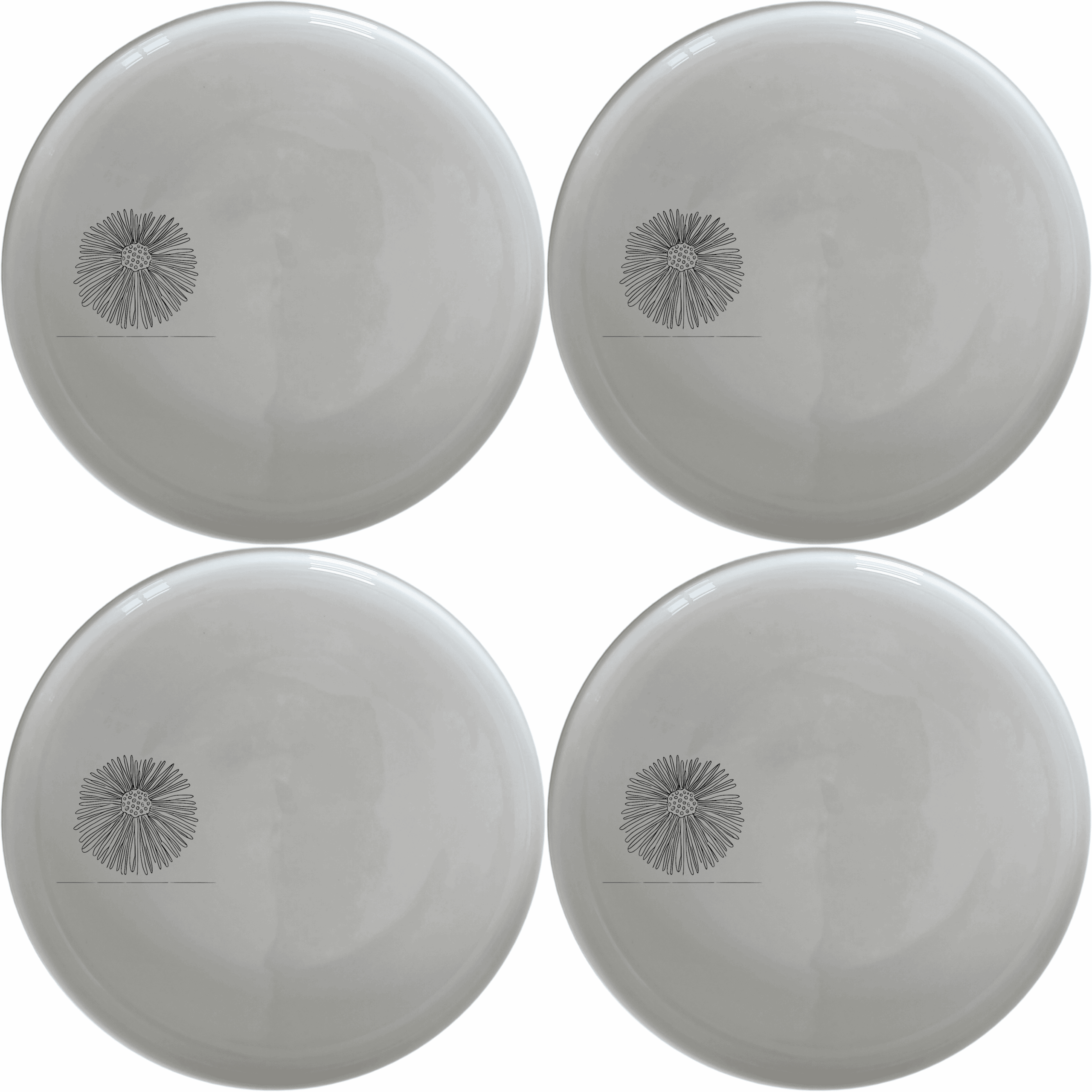 Delicate Sea Urchins Side Plate Set of 4 adds a touch of elegance to your dining table with intricate sea urchin designs.