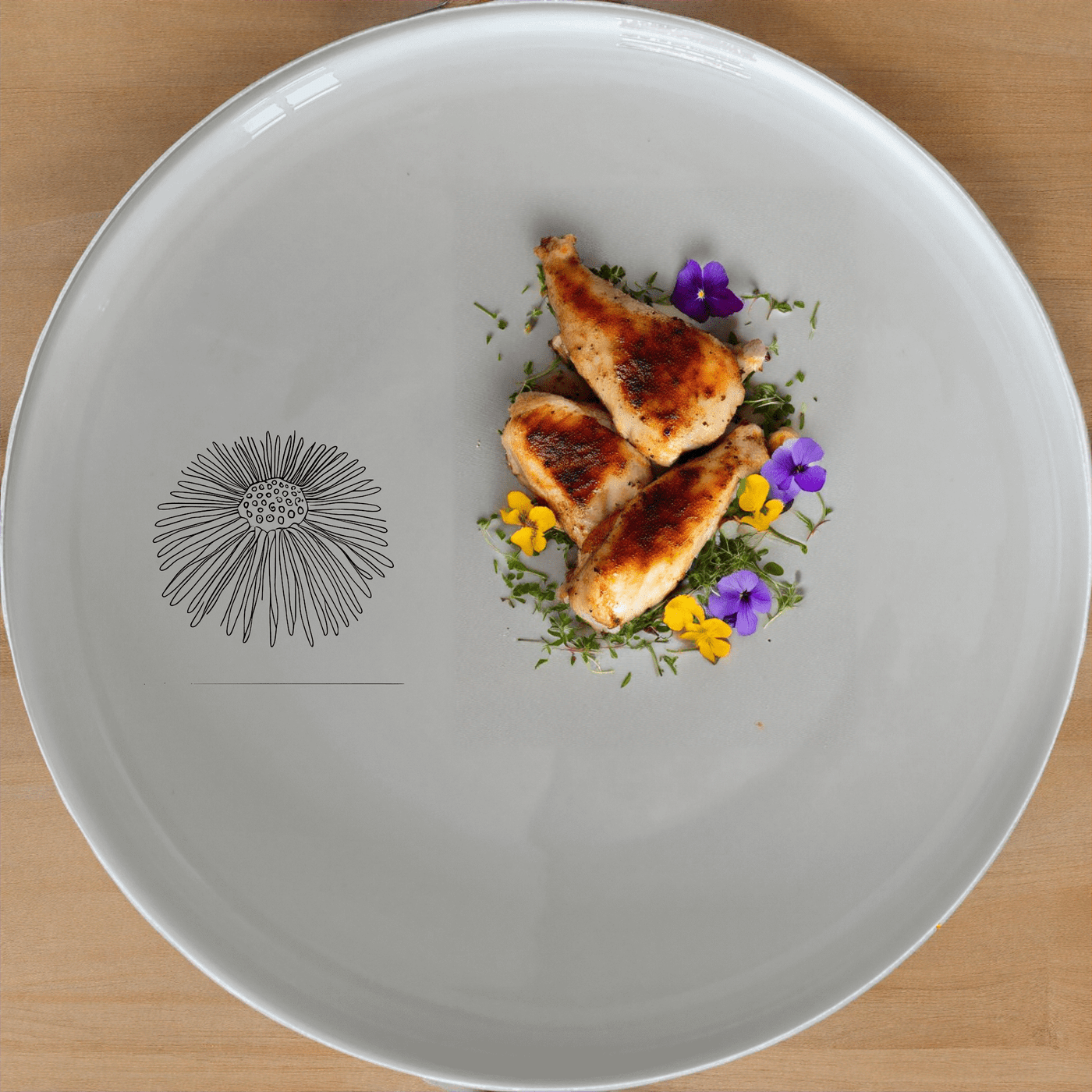 The Delicate Sea Urchins Dinner Plate Set of 4 features intricate laser-etched designs for a sophisticated touch to your dining experience.