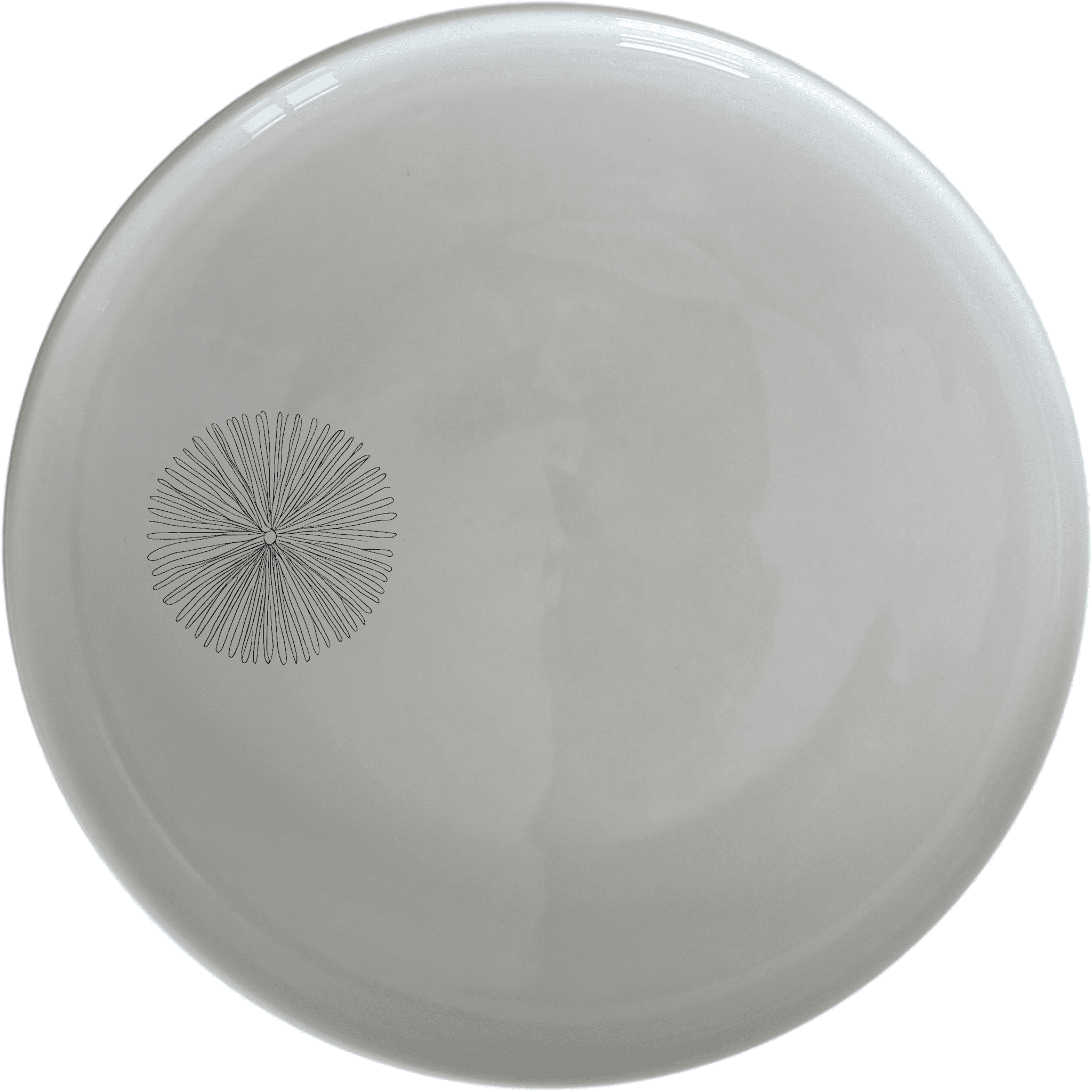 The Delicate Sea Urchins Side Plate Set of 4 features intricate laser-etched designs for a touch of elegance and sophistication in your dining experience.