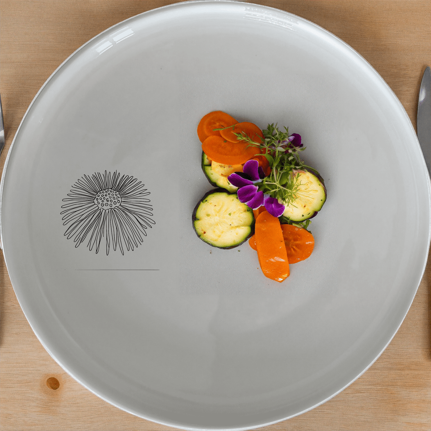 The Delicate Sea Urchins Side Plate Set of 4 adds an artistic touch to your dining experience with intricate sea urchin designs.