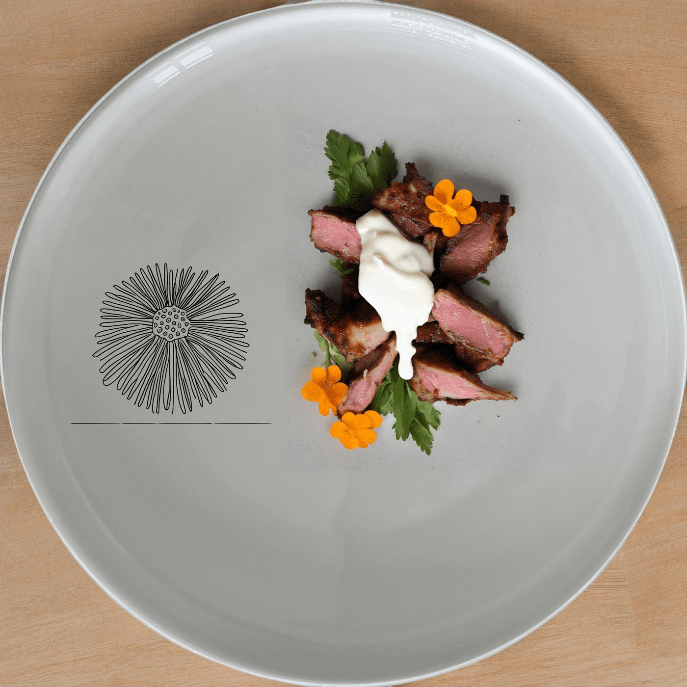 Delicate Sea Urchins Side Plate Set of 4 adds a touch of elegance to your dining table with intricate sea urchin designs.