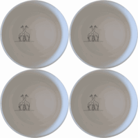 The Elongated Intertwined Giraffes Bowl Set of 4 features a unique design perfect for any home. This set combines style and functionality, making it an ideal choice for everyday use or special occasions.