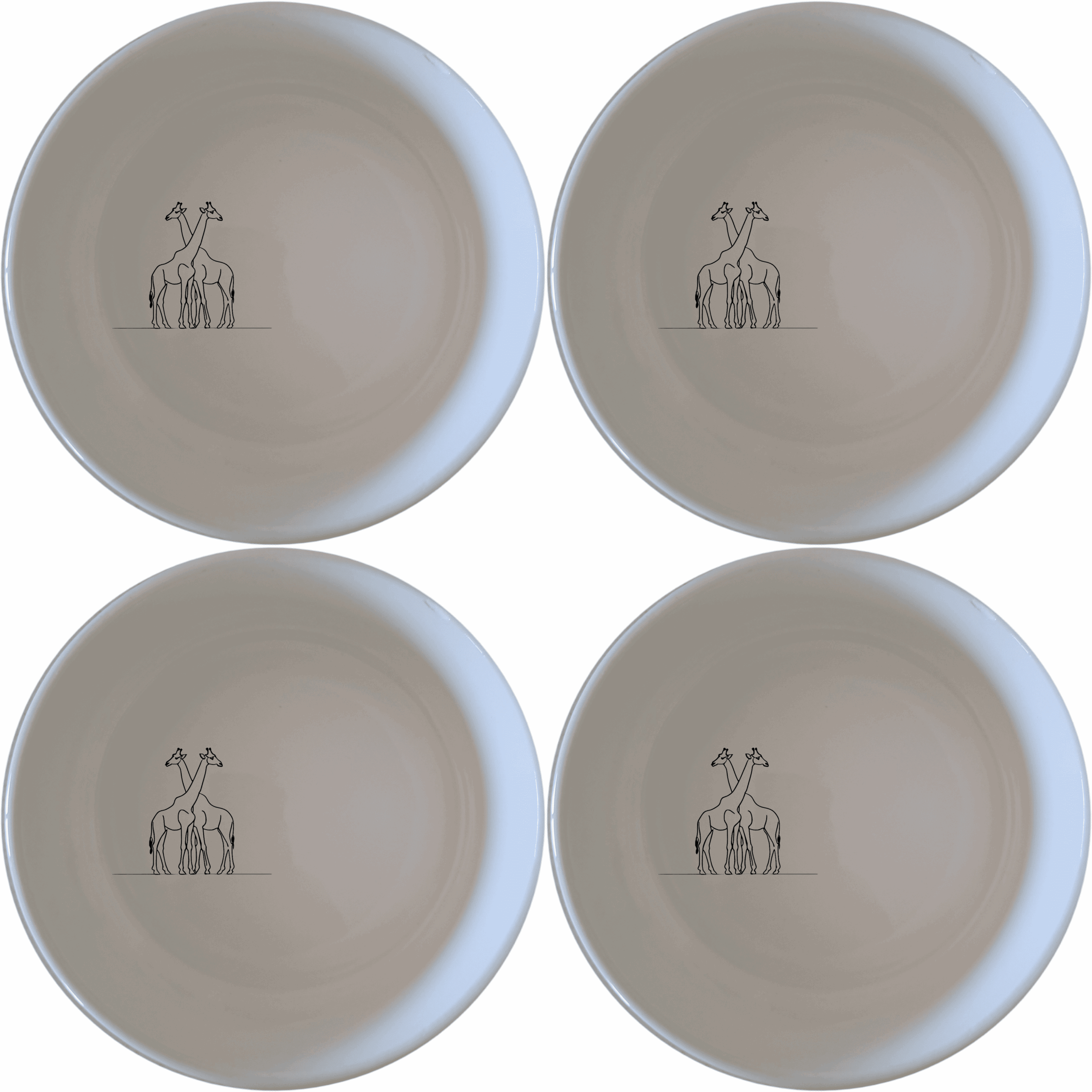 The Elongated Intertwined Giraffes Bowl Set of 4 features a unique design perfect for any home. This set combines style and functionality, making it an ideal choice for everyday use or special occasions.