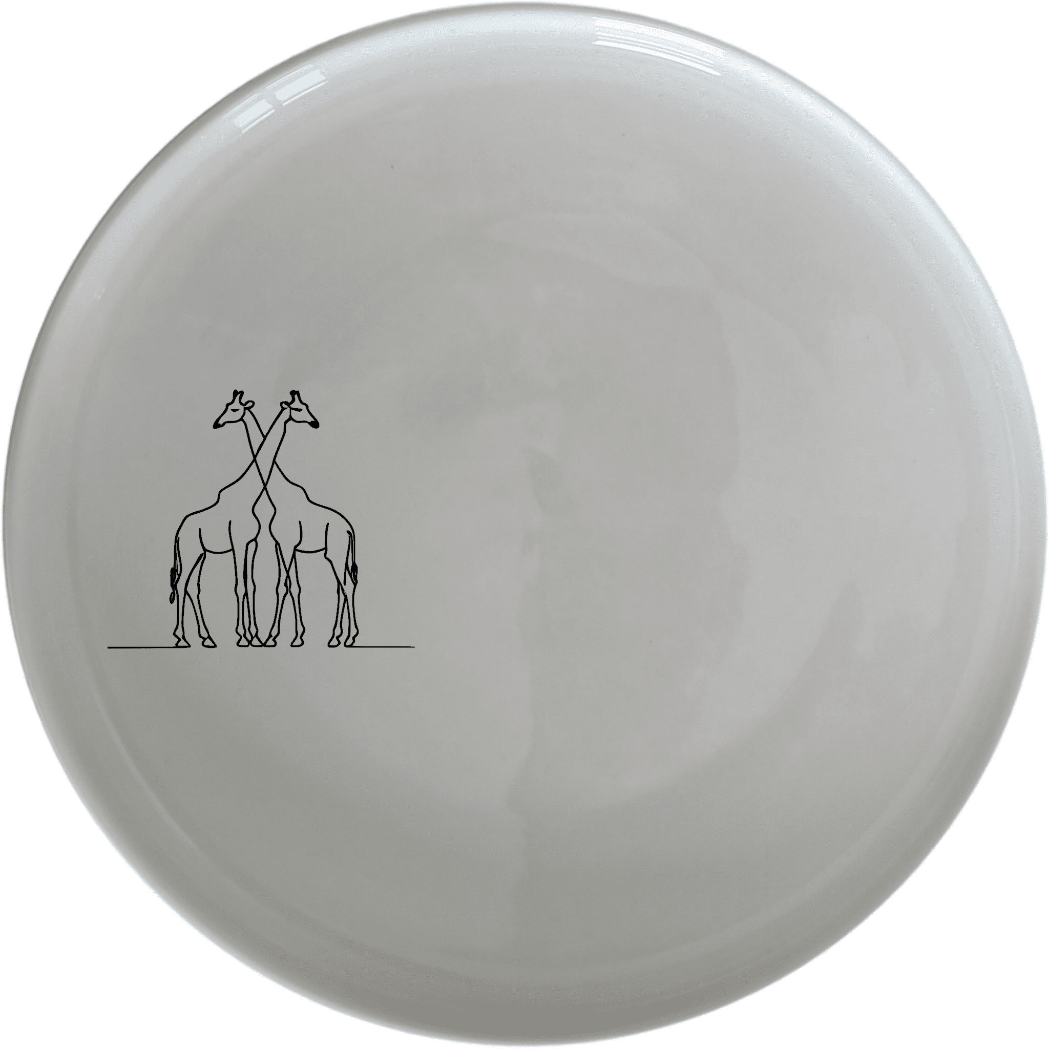 Discover the Elongated Intertwined Giraffes Dinner Plate Set of 4, a stunning addition to your dining collection.