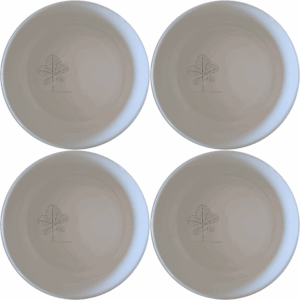 The Fiddle Leaf Bowl Set of 4 adds a touch of nature to your dining table with its elegant design and versatile use.