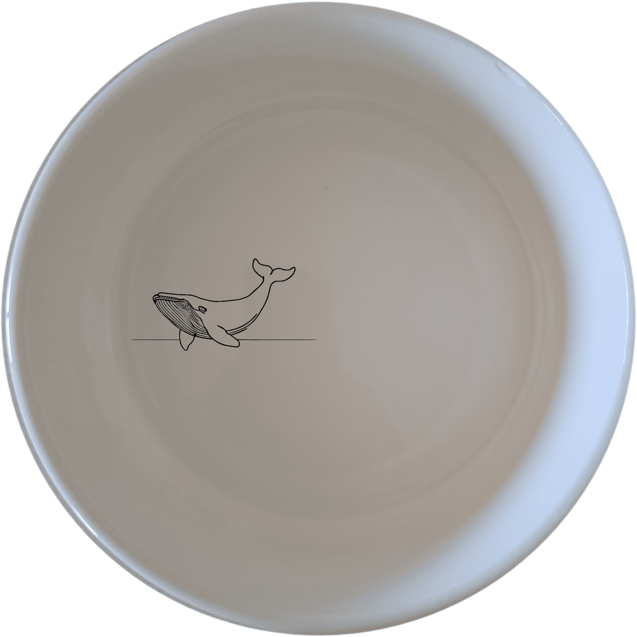 The Floating Breaching Whale Bowl Set of 4 features minimalist whale silhouettes for a modern, nature-inspired touch to your table setting.