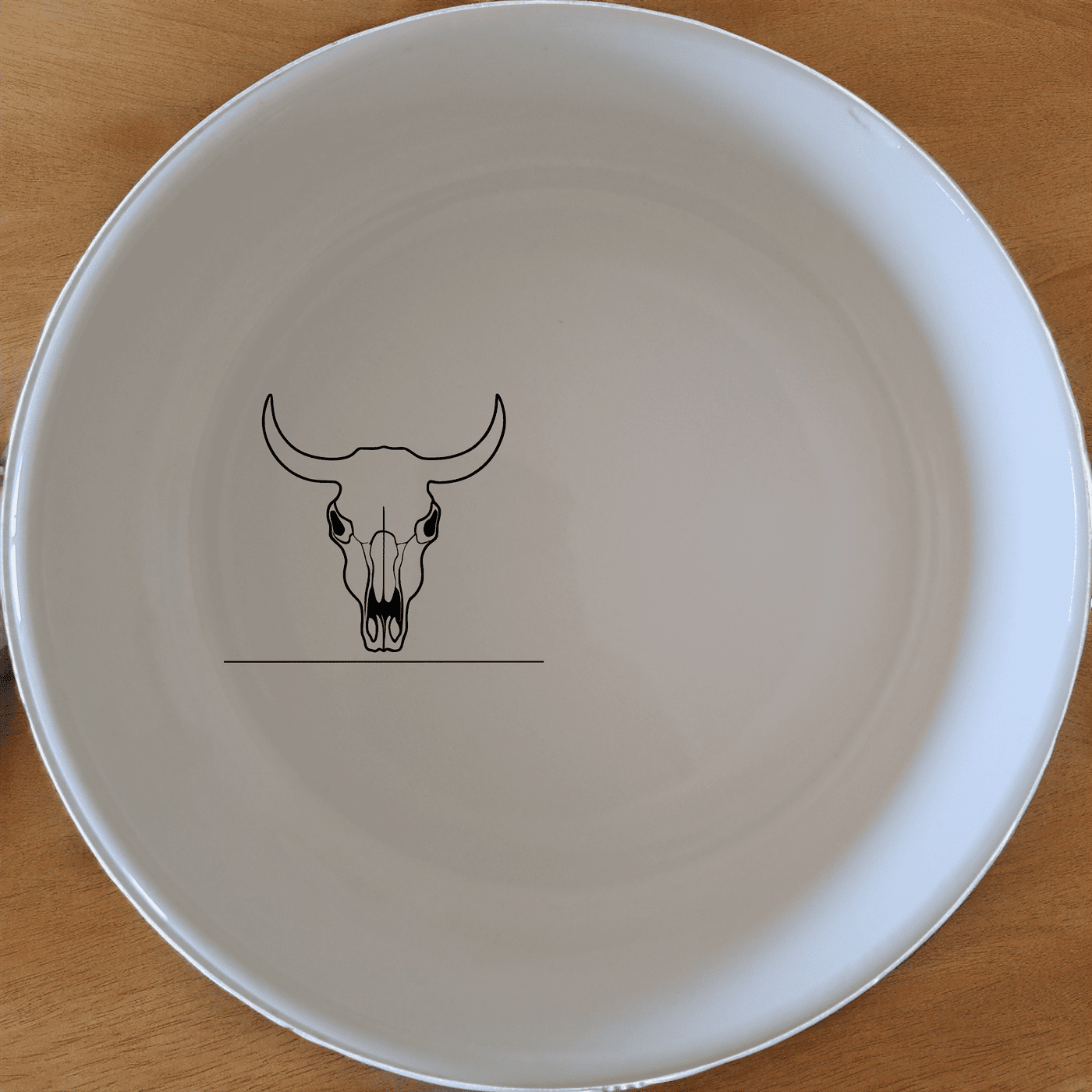 Front Facing Cow Skull Bowl Set of 4 offers a unique and stylish addition to your dining collection, perfect for everyday use or special occasions.