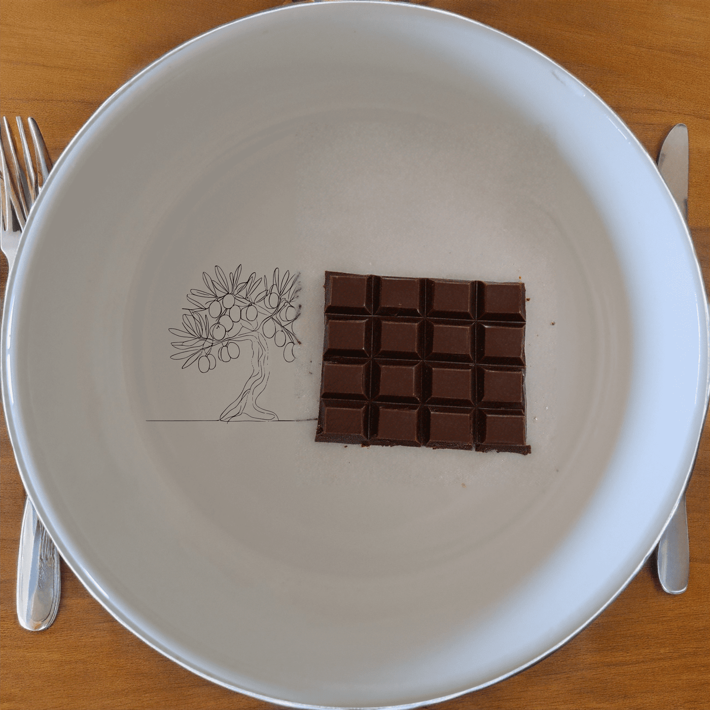 The Grecian Olive Tree Bowl Set of 4 features a delicate olive tree design, perfect for adding a touch of Mediterranean elegance to your dining experience.