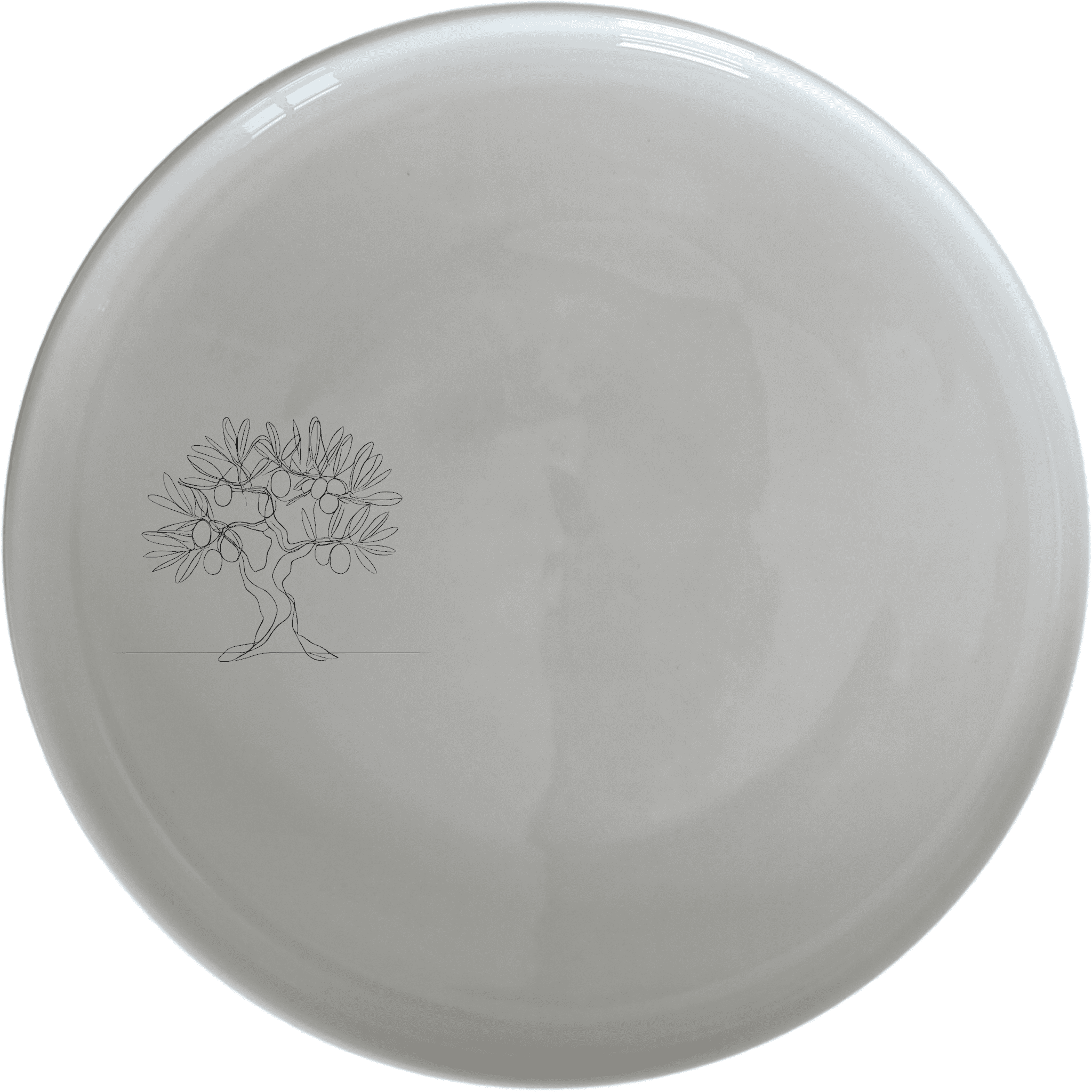 The Olive Tree Side Plate Set of 4 features a minimalist olive tree design, perfect for adding a touch of nature to your dining experience.