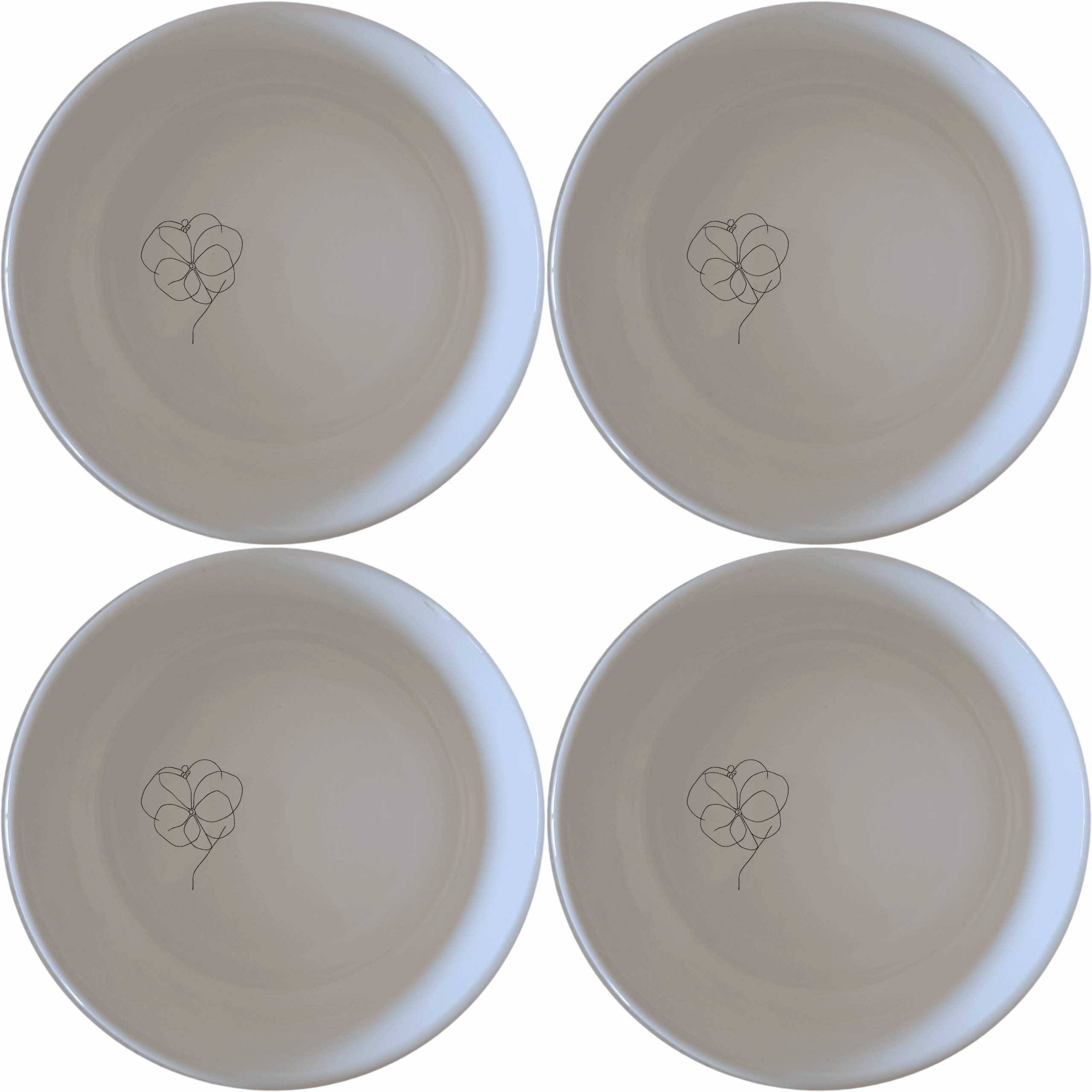 The Hoya Carnosa Bowl Set of 4 features delicate floral designs, perfect for everyday use or special occasions. Each bowl is crafted from premium ceramic for durability and elegance.