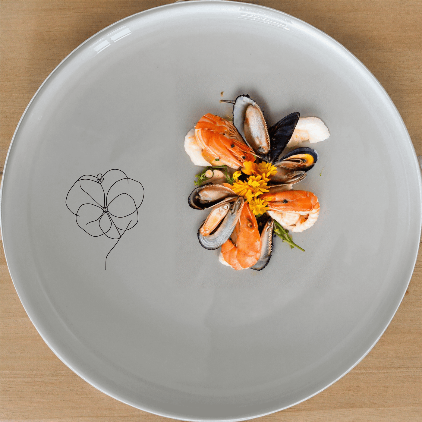 The Hoya Carnosa Dinner Plate Set of 4 features a delicate floral design, perfect for elevating any dining experience with its timeless elegance.