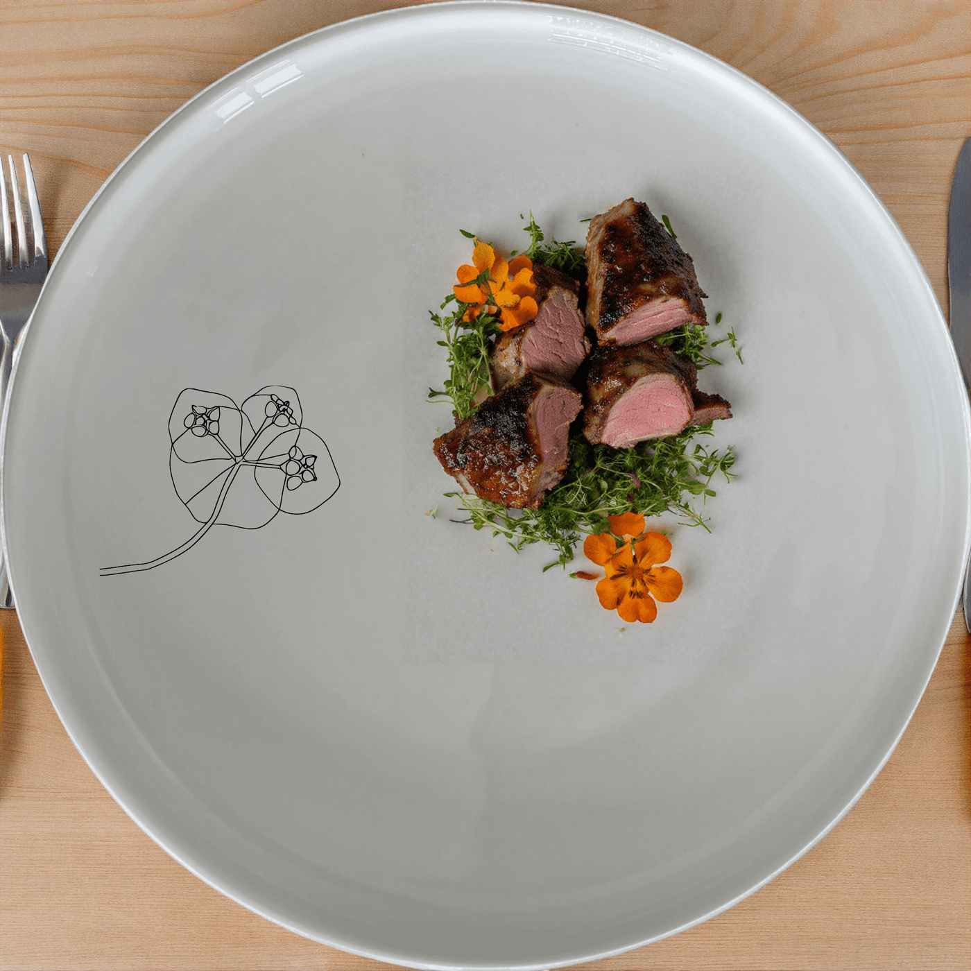Discover the Hoya Carnosa Side Plate Set of 4, a stunning collection of elegant ceramic plates perfect for any dining occasion.