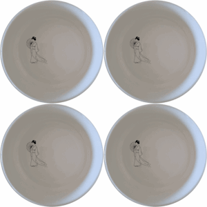 Japanese Cultural Imagery Bowl Set of 4 brings traditional artistry to your table with elegant, minimalist designs.