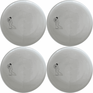 Japanese Cultural Imagery Side Plate Set of 4 adds an artistic touch to your dining table with elegant, minimalist designs.
