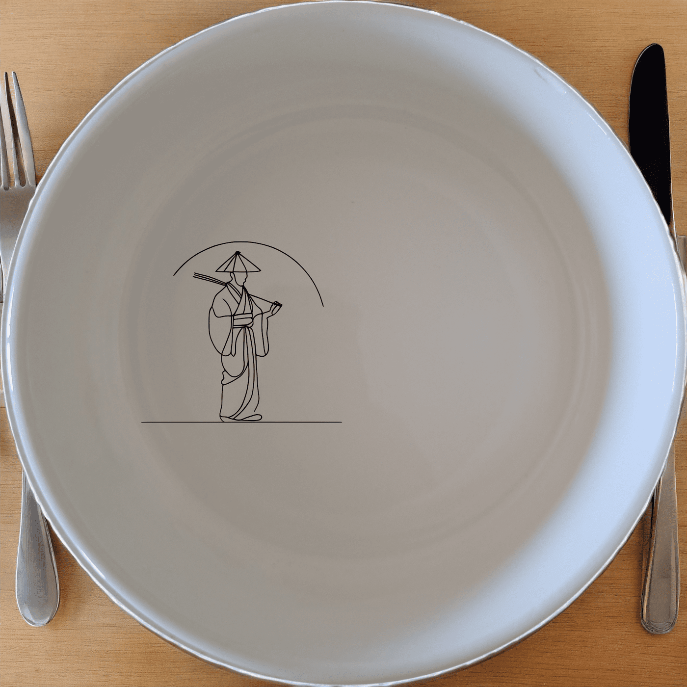 Japanese Cultural Imagery Bowl Set of 4 brings traditional art to your table with elegant, minimalist designs.