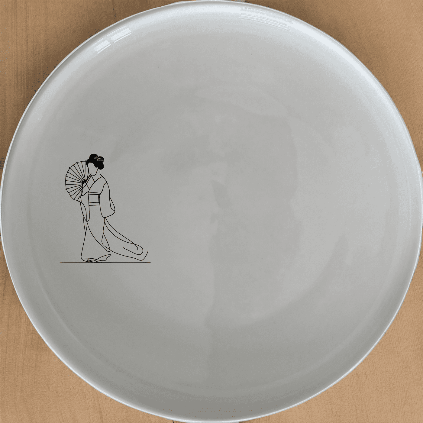 The Japanese Cultural Imagery Dinner Plate Set of 4 adds a touch of traditional elegance to your dining experience.