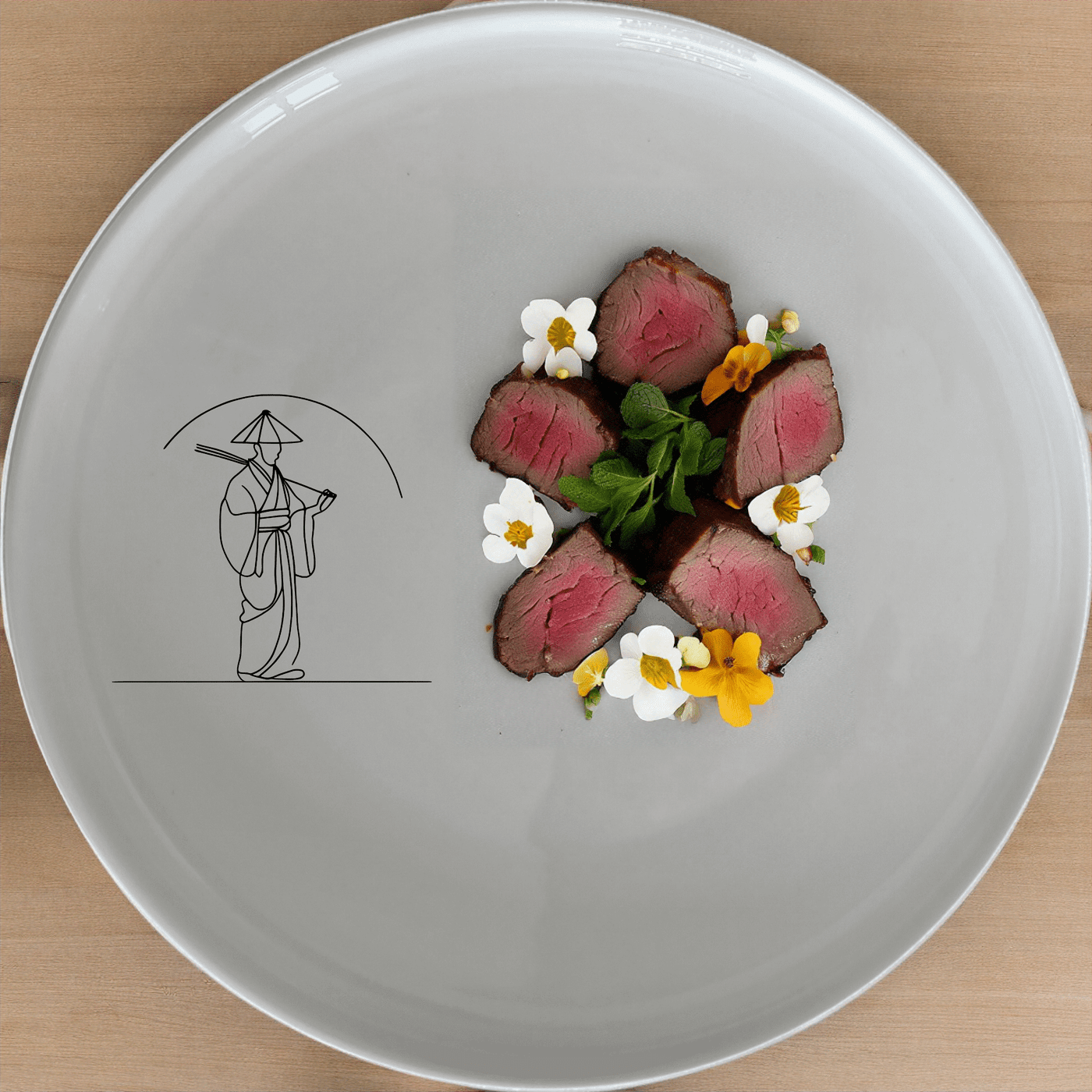 The Japanese Cultural Imagery Dinner Plate Set of 4 features intricate designs that celebrate traditional Japanese art and culture, perfect for enhancing any dining experience.