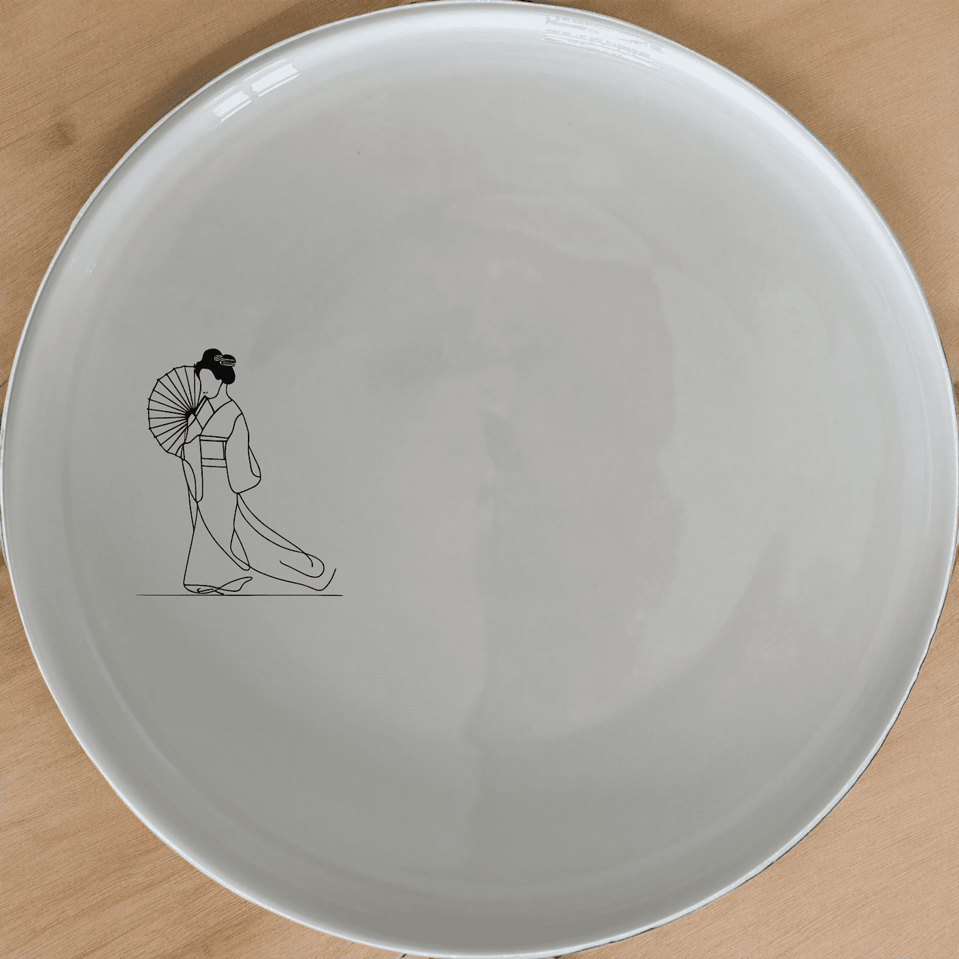 Japanese Cultural Imagery Side Plate Set of 4 adds an artistic touch to your dining table with elegant, minimalist designs.