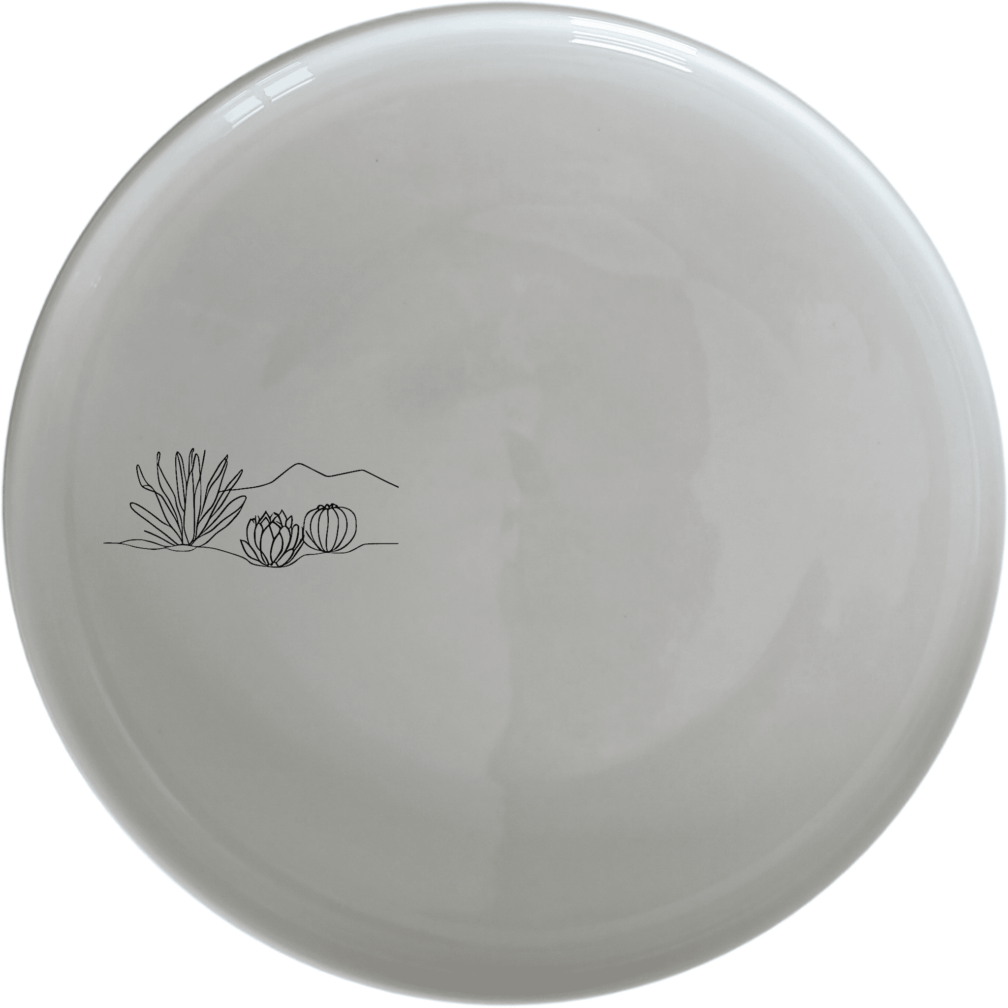 The Karoo Desert Landscape Succulent Plants Dinner Plate Set of 4 brings natural elegance to your dining table with minimalist artwork.