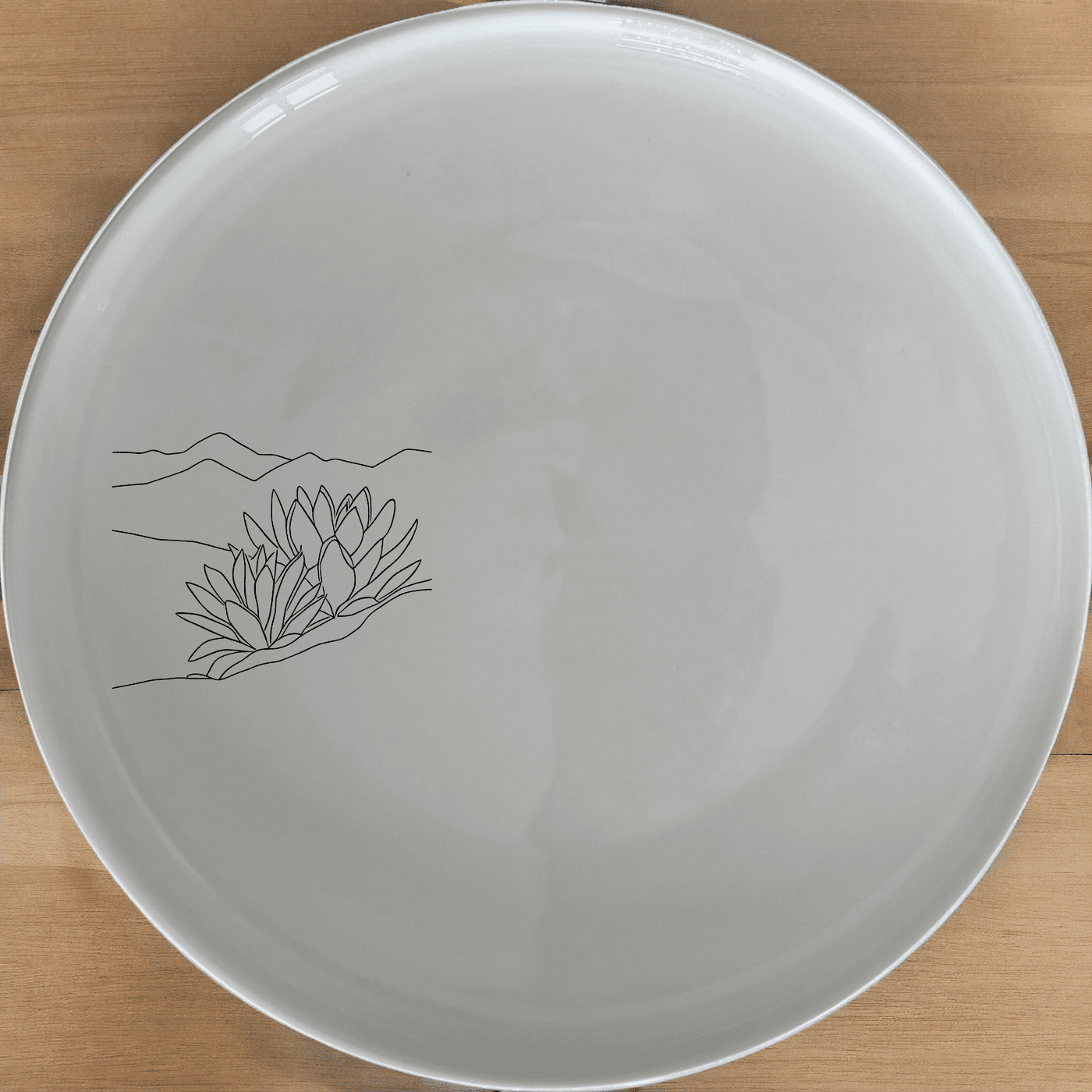 The Karoo Desert Landscape Succulent Plants Dinner Plate Set of 4 brings natural beauty to your table with intricate succulent designs.
