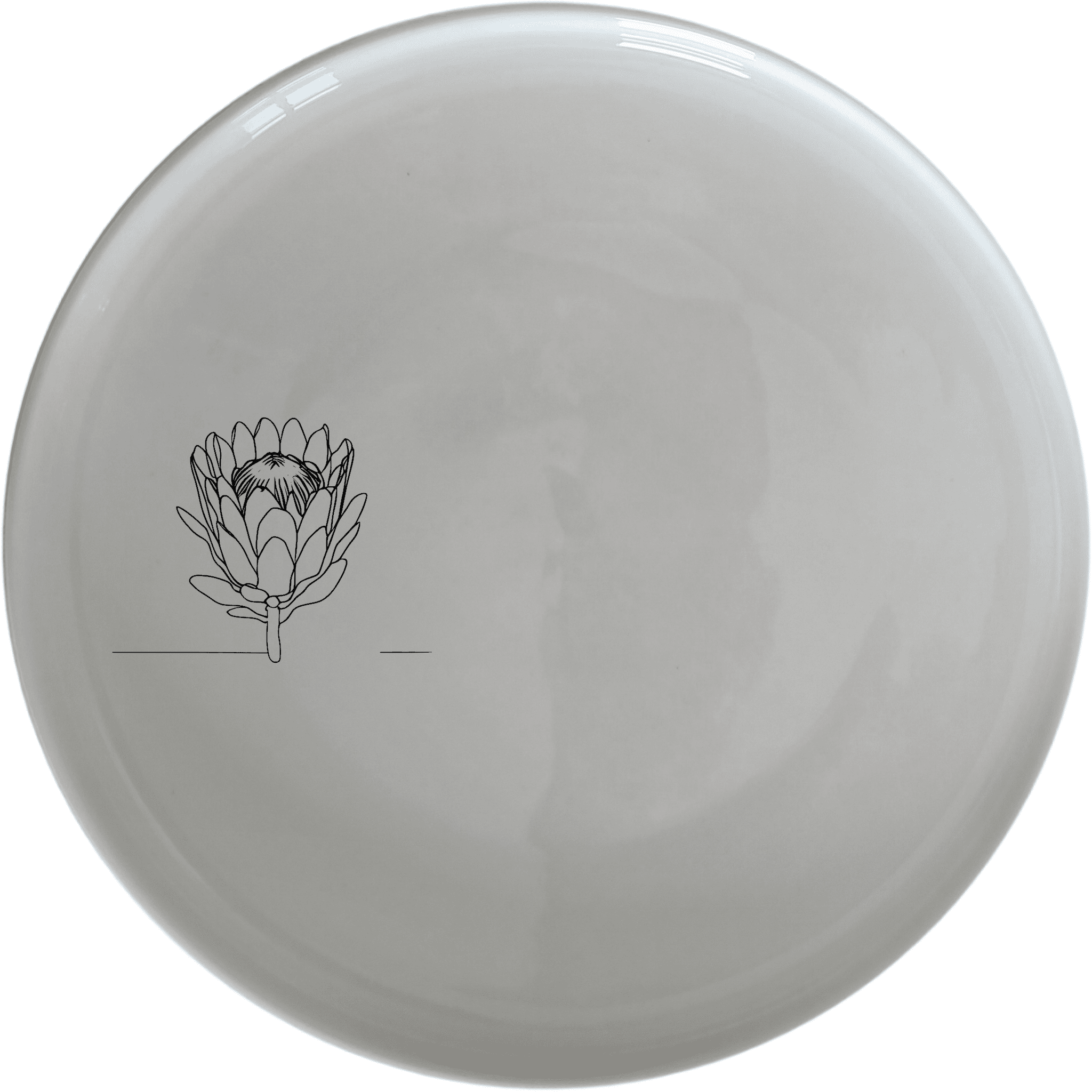 The King Protea Flower Side Plate Set of 4 features a delicate botanical illustration, perfect for adding a touch of nature to your dining table.