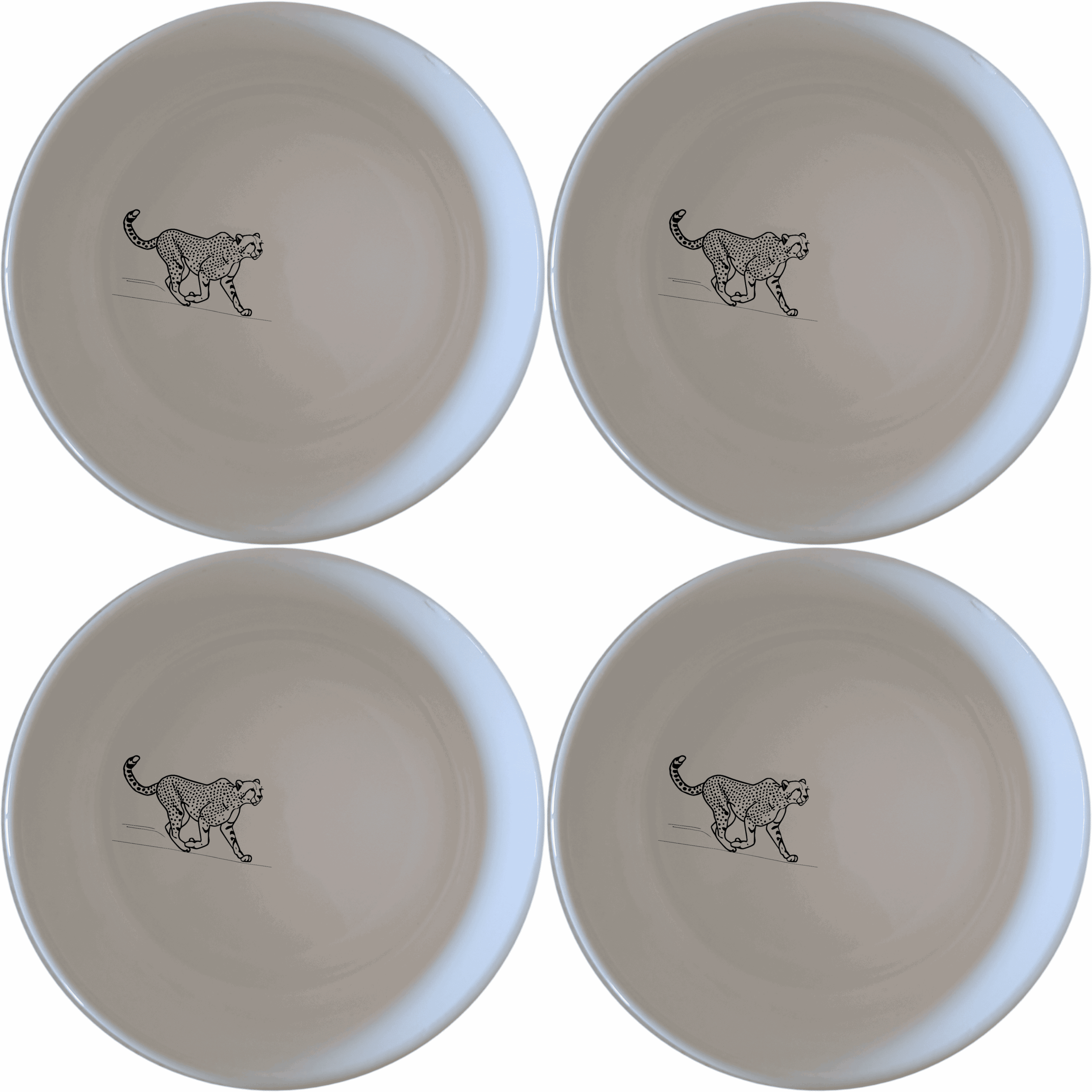 Running Cheeta Bowl Set of 4 - Range 3 is a stylish and practical addition to your kitchen, perfect for everyday use or special occasions.