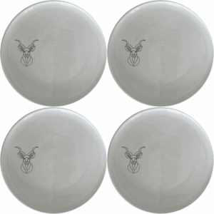 The Kudu Spiral Horns Dinner Plate Set of 4 adds a touch of nature to your dining table with its elegant kudu design.