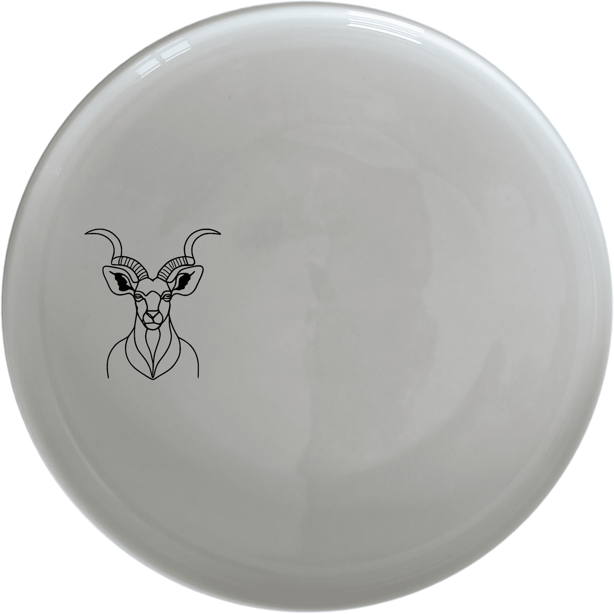 The Majestic Kudu Spiral Horns Dinner Plate Set of 4 adds a touch of wildlife elegance to your dining table with its sleek design and high-quality ceramic construction.