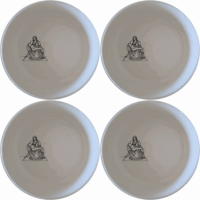 The Pieta Art Bowl Set of 4 - Range 1 features a timeless design inspired by classical art, perfect for elevating any dining experience.