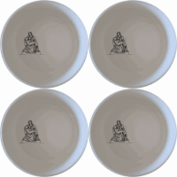 The Pieta Michelangelo Bowl Set of 4 - Range 2 features a timeless design inspired by classical art, perfect for elevating any dining experience.