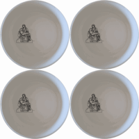 The Pieta Art Bowl Set of 4 - Range 3 features a timeless design inspired by classical art, perfect for elevating any dining experience.