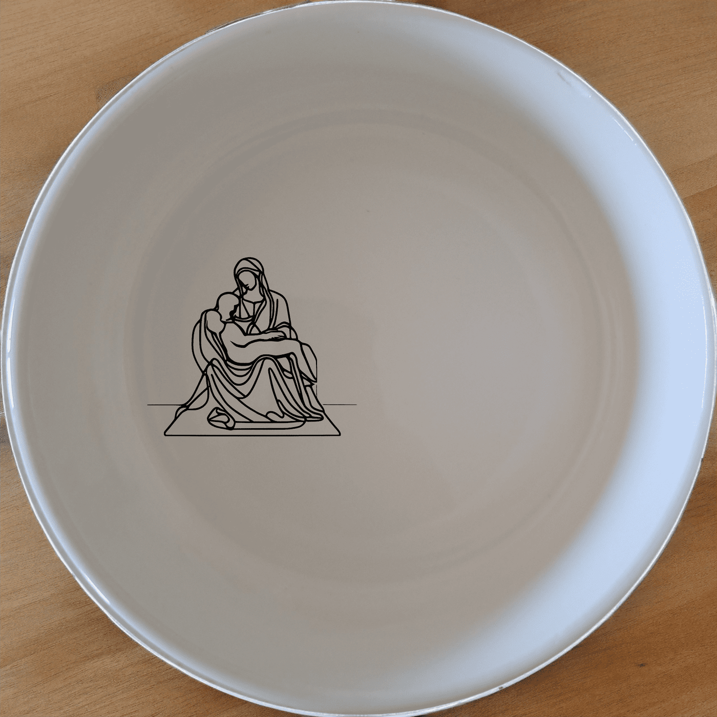 The Pieta Art Bowl Set of 4 - Range 1 features a timeless design inspired by classical art, perfect for elevating any dining experience.