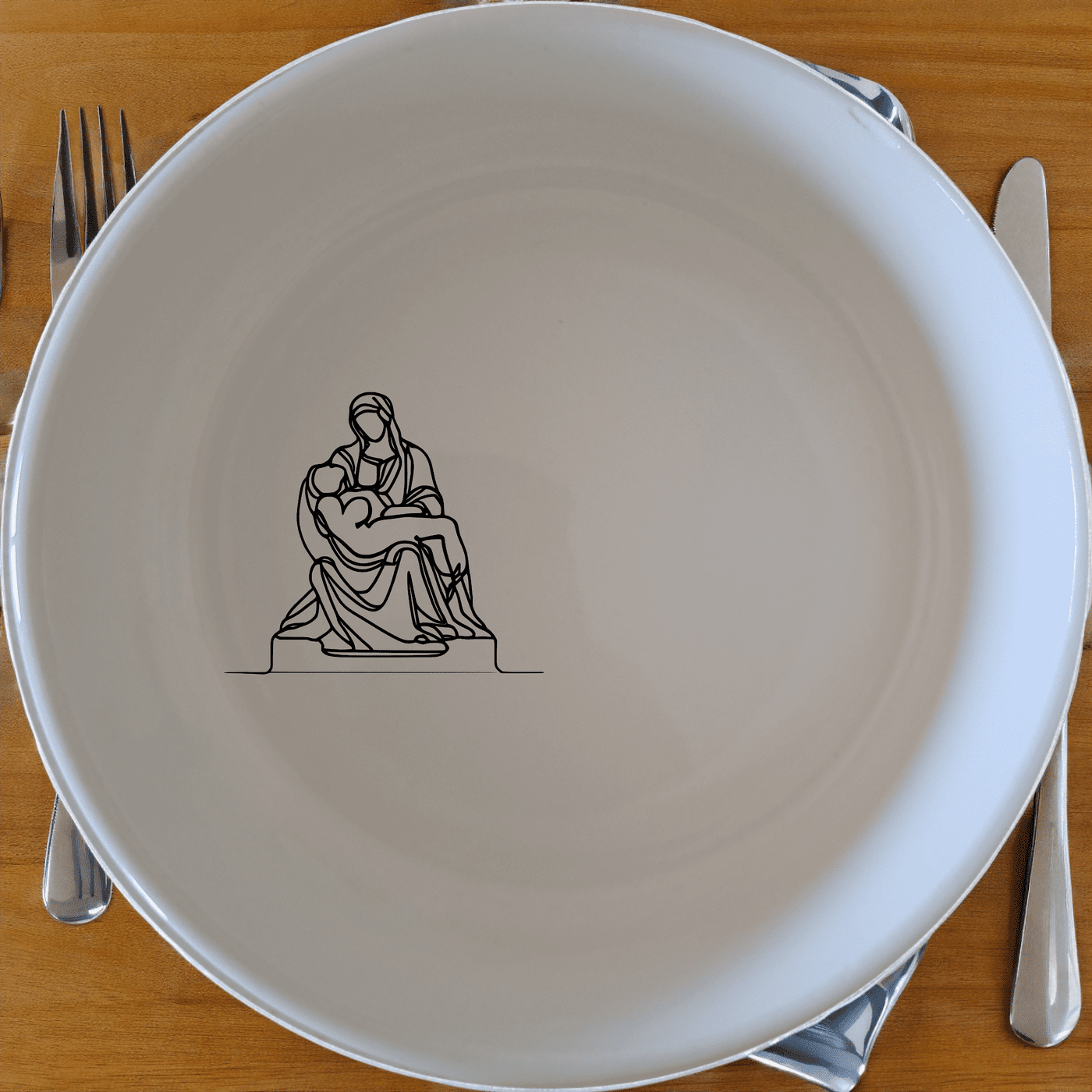 The Pieta Michelangelo Bowl Set of 4 - Range 2 features a timeless design inspired by classical art, perfect for elevating any dining experience.