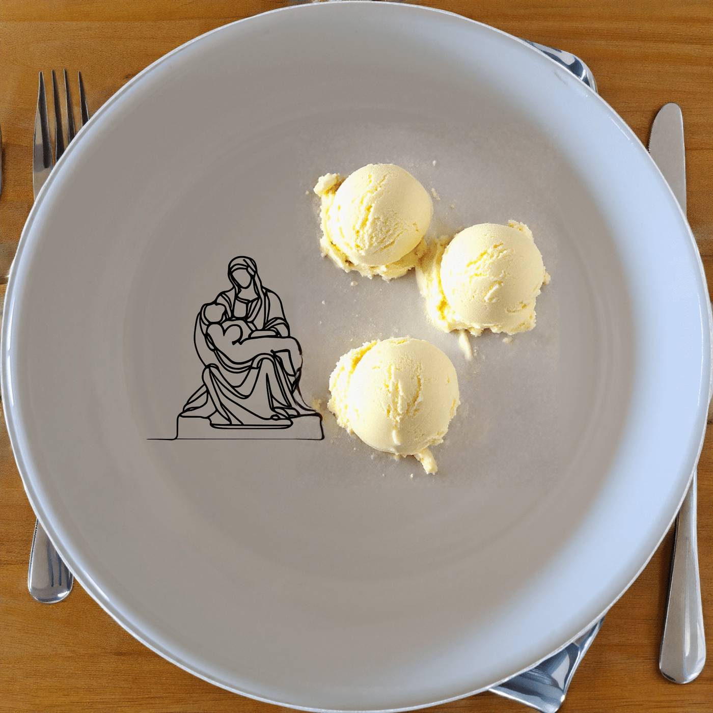 The Pieta Michelangelo Bowl Set of 4 - Range 2 features a timeless design inspired by classical art, perfect for elevating any dining experience.