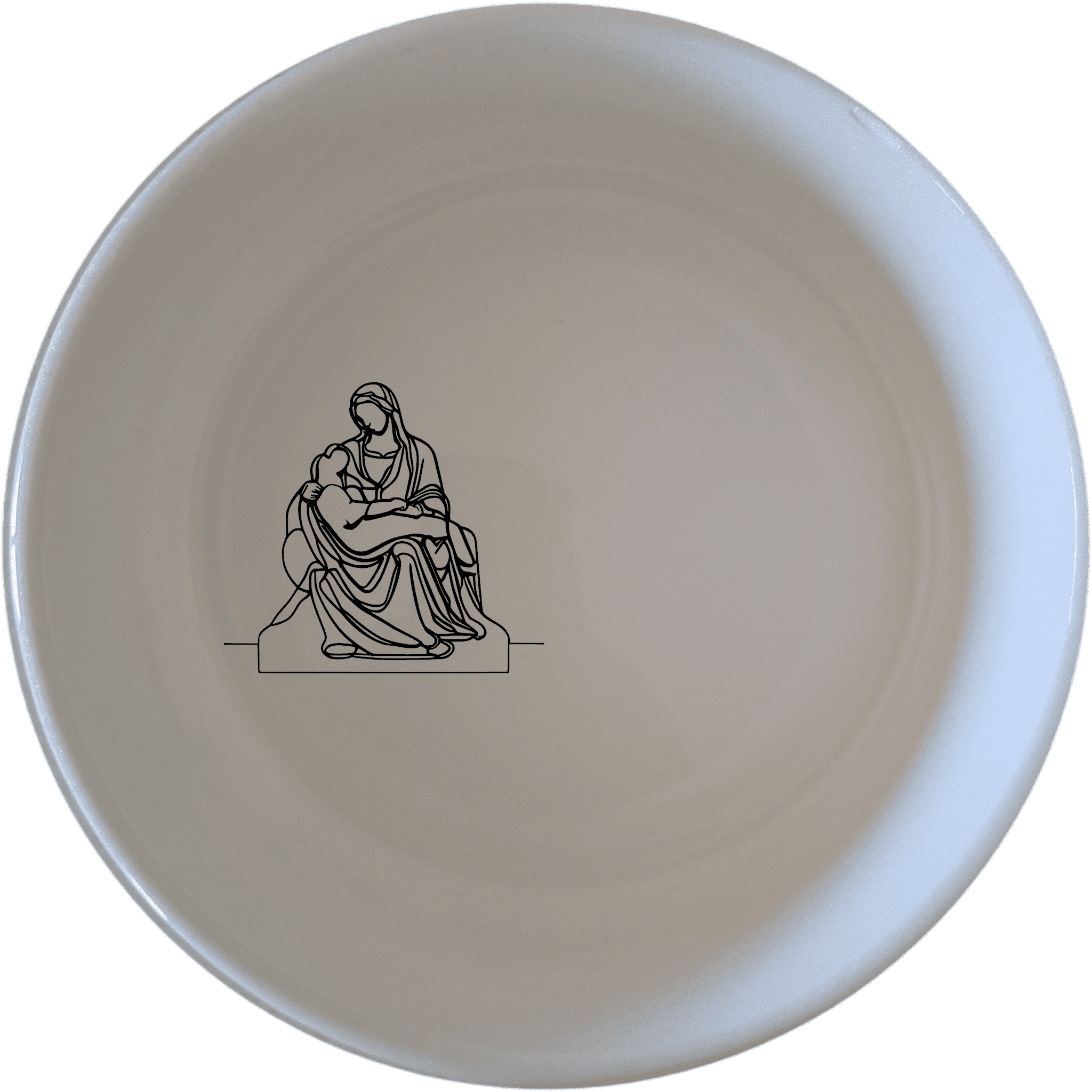 The Pieta Art Bowl Set of 4 - Range 3 features a timeless design inspired by classical art, perfect for elevating any dining experience.