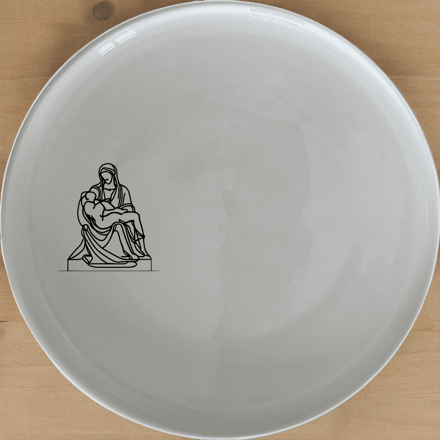 Pieta Art Side Plate Set of 4 - Range 4 offers a timeless and artistic design perfect for any dining table.