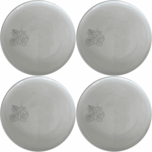 The Lush Jungle Canopy Side Plate Set of 4 brings a touch of nature to your dining table with its elegant botanical design.