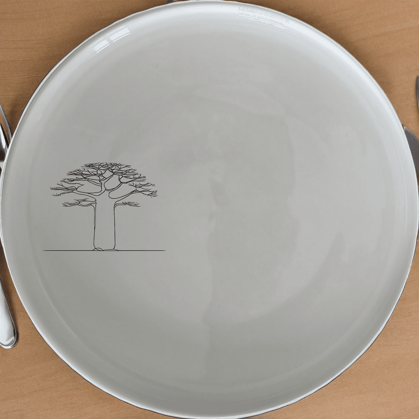 Majestic Boabab Tree Dinner Plate Set of 4 - Range 2 offers a unique design perfect for any dining table.