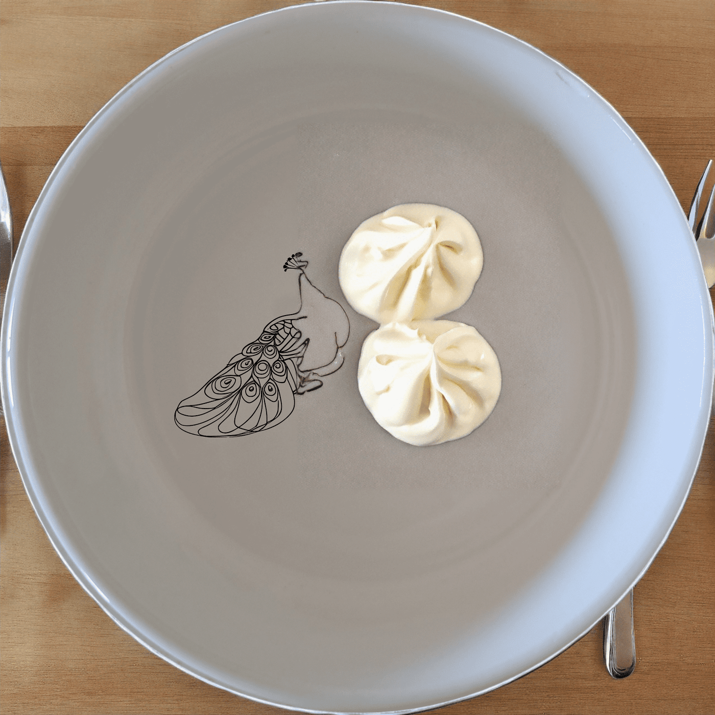 The Male Peacock Bowl Set of 4 adds an artistic touch to your dining experience with its elegant design and versatile use.